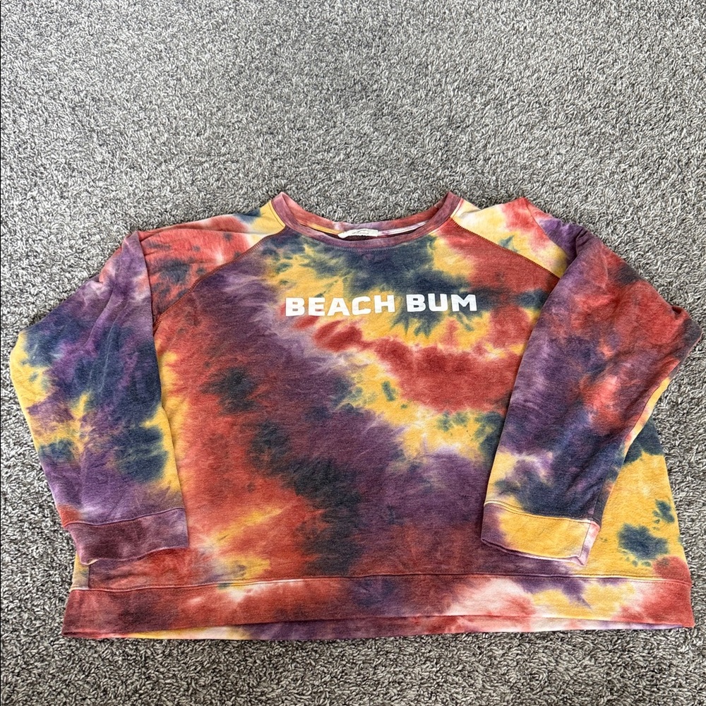 Beach Bum Tie-Dye Sweatshirt